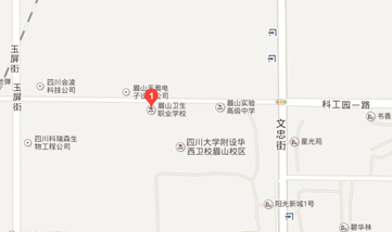 眉山衛(wèi)生職業(yè)技術(shù)學(xué)校地圖