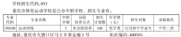 重慶市體育運(yùn)動(dòng)學(xué)校