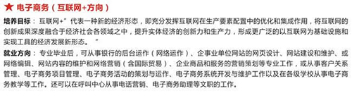 重慶科技職業(yè)學(xué)院電子商務(wù)專業(yè)