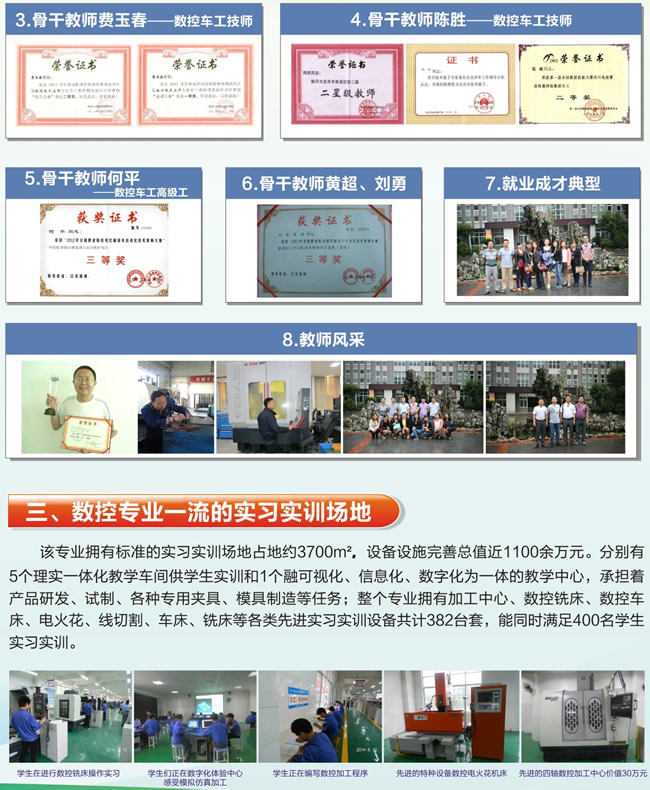 宜賓市南溪職業(yè)技術(shù)學(xué)校數(shù)控專業(yè)完善的實(shí)訓(xùn)場地介紹