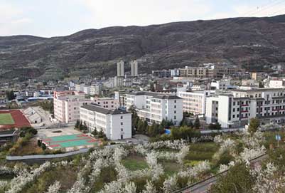 四川省漢源縣職業(yè)高級中學校園全景